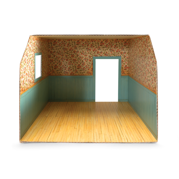 Habitación Miniatura de Cartón - Dormitorio