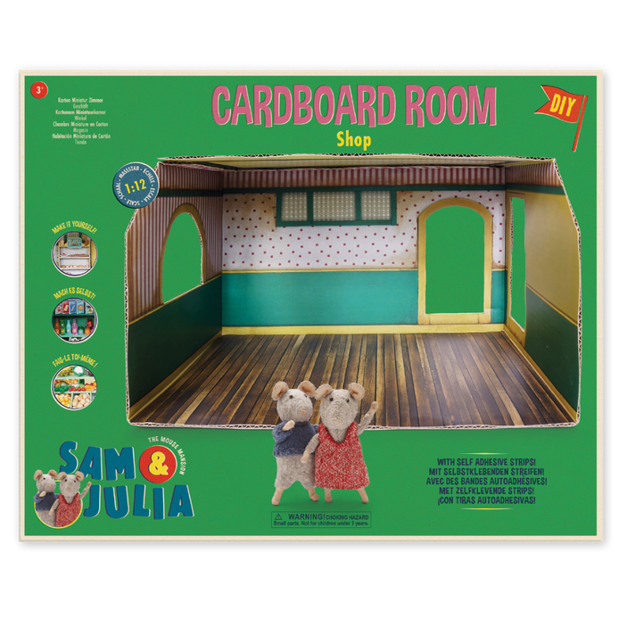 Habitación Miniatura de Cartón - Tienda