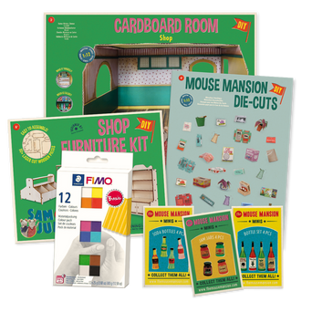 Completo kit de manualidades para crear un mini tienda